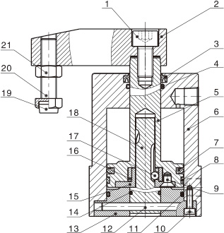 ACK轉角氣缸的(de)外(wài)形尺寸圖